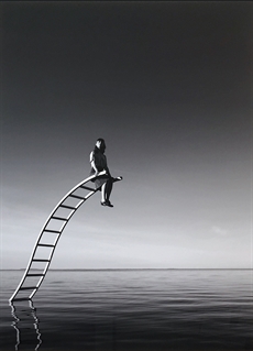 Girl on ladder - Mingo